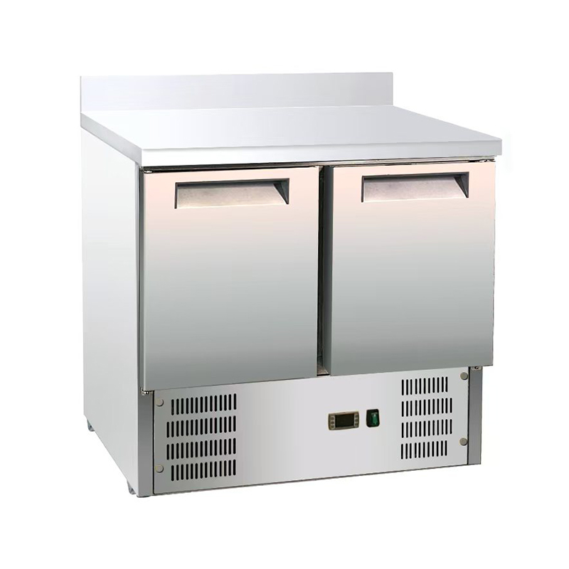 Refrigerated Salad Bar Stainless Steel Top With Splashback S901 SSTOP A-C